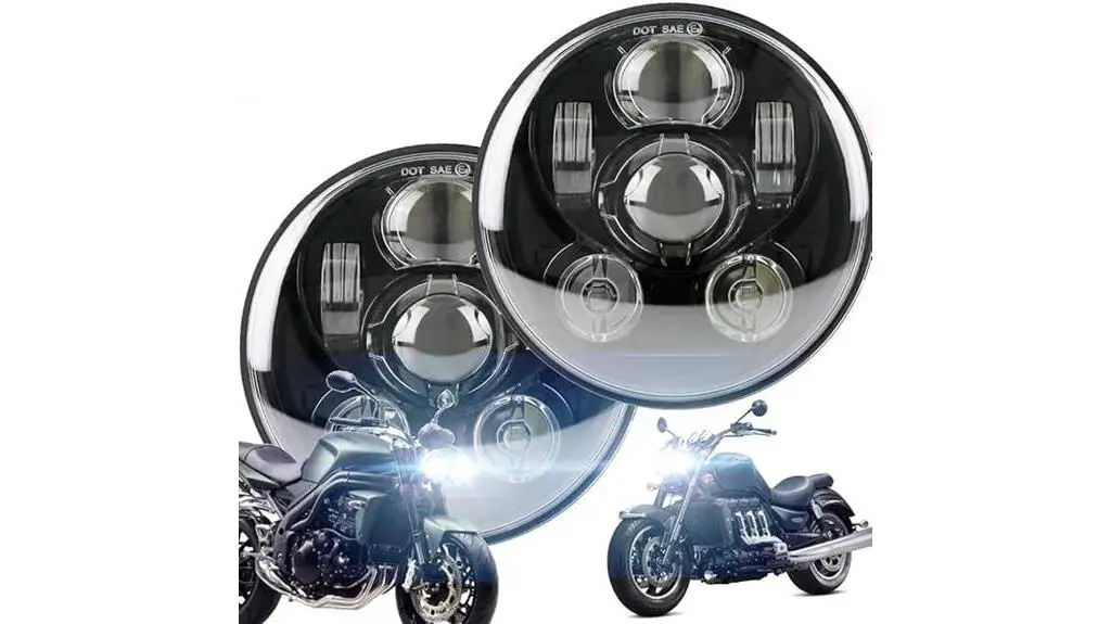 triumph motorcycle led headlight upgrade