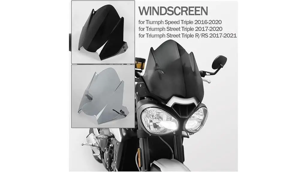 triumph speed triple windscreen