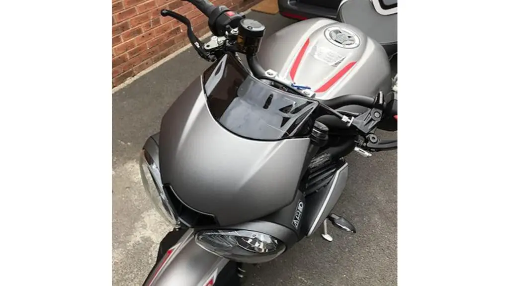 triumph street triple windshield extension