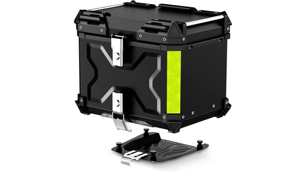 universal aluminum motorcycle trunk