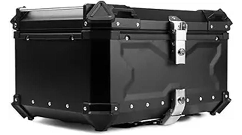 universal aluminum motorcycle trunk