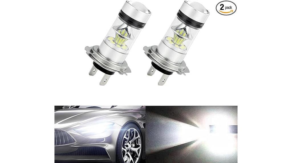 universal h7 led fog bulbs