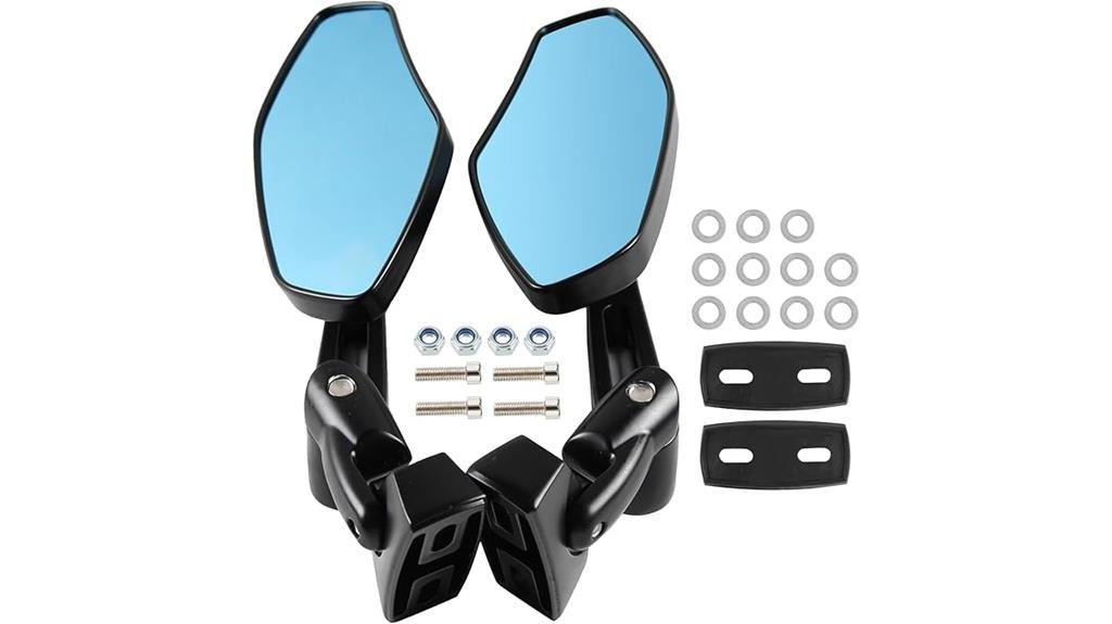 universal motorcycle mirrors set