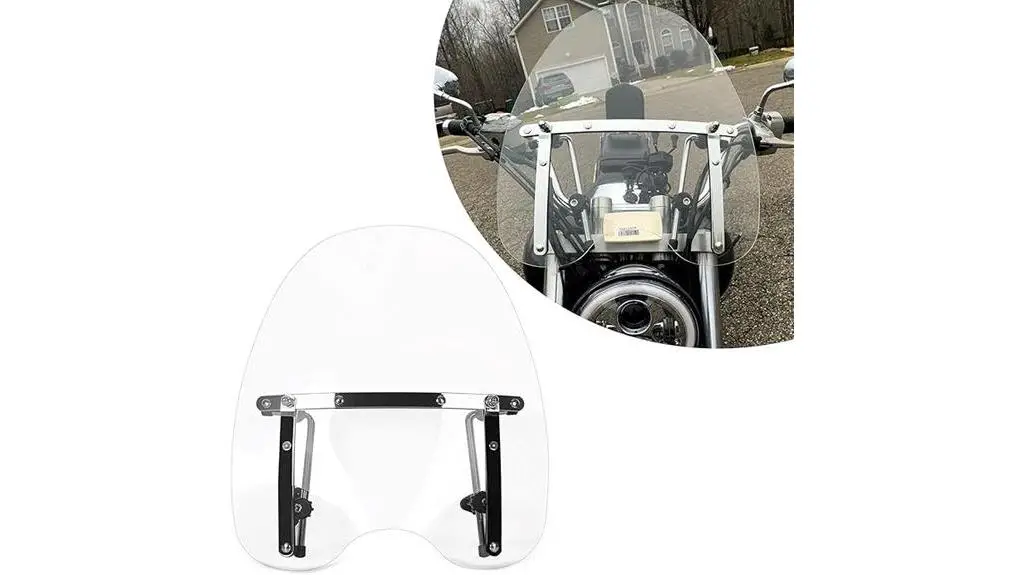 universal motorcycle windshield 18x16