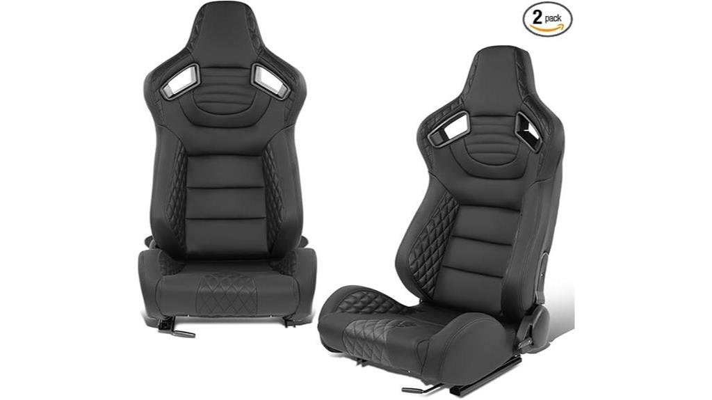 universal reclinable racing seats