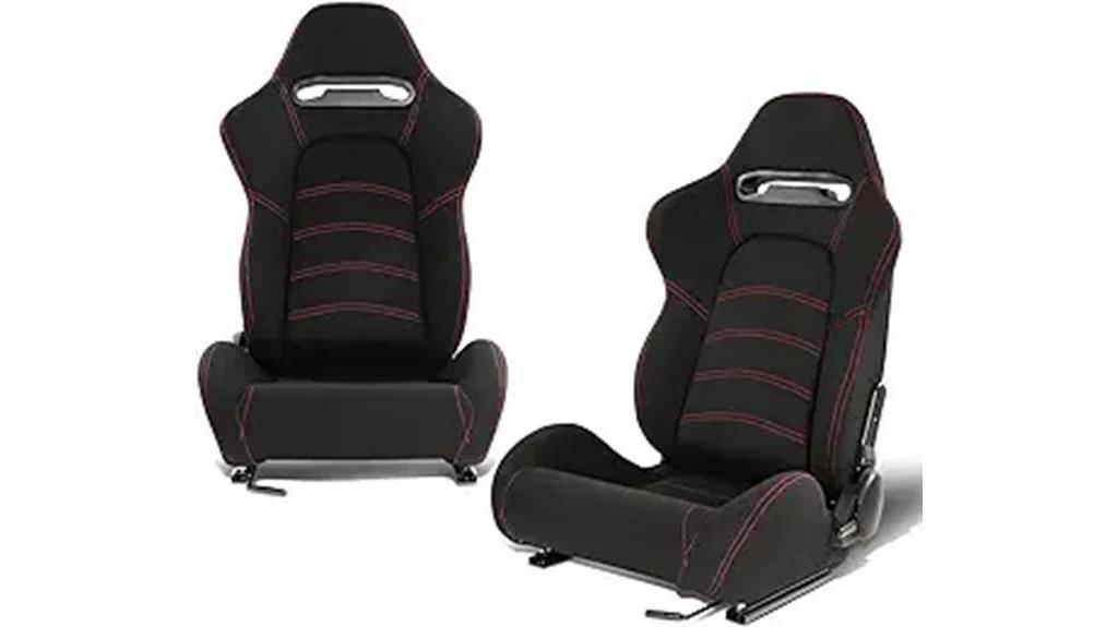 universal reclinable racing seats