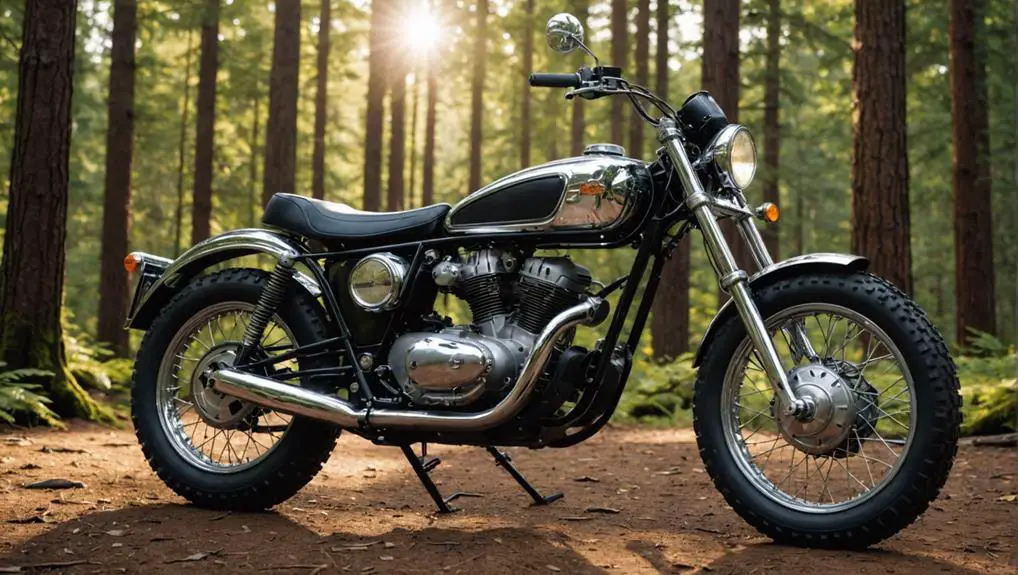 vintage off road motorbike aesthetic