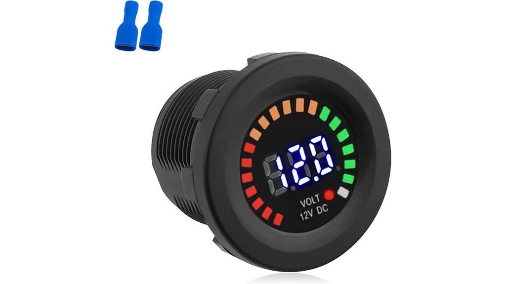 waterproof dc 12v voltmeter