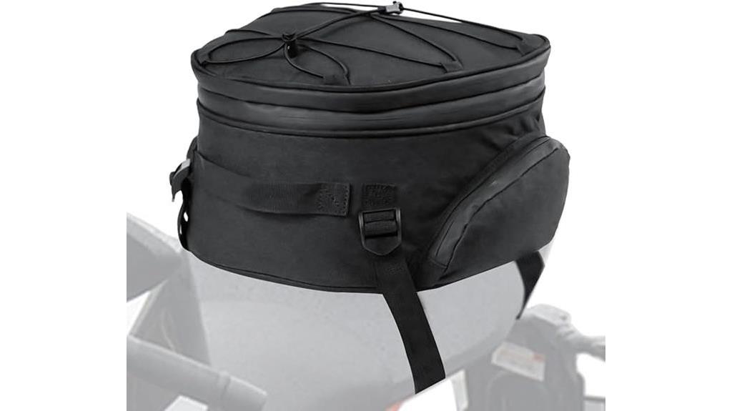 waterproof expandable motorcycle tail bag