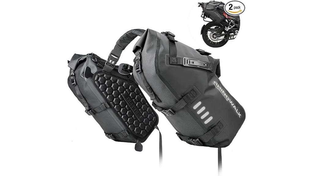 waterproof motorcycle saddle bags