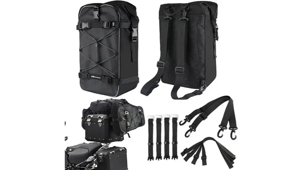 waterproof motorcycle saddlebag panniers