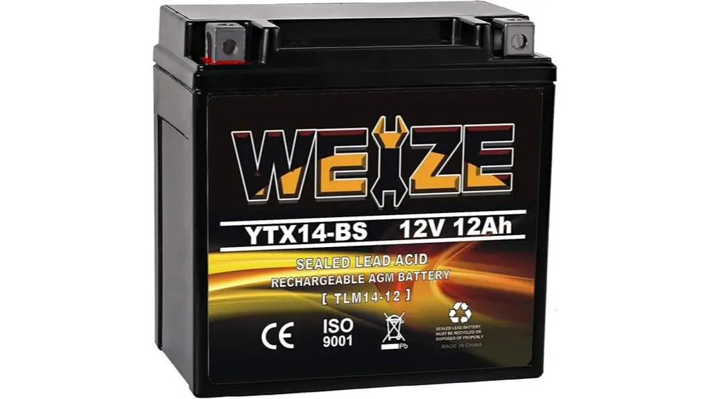 weize ytx14 bs battery