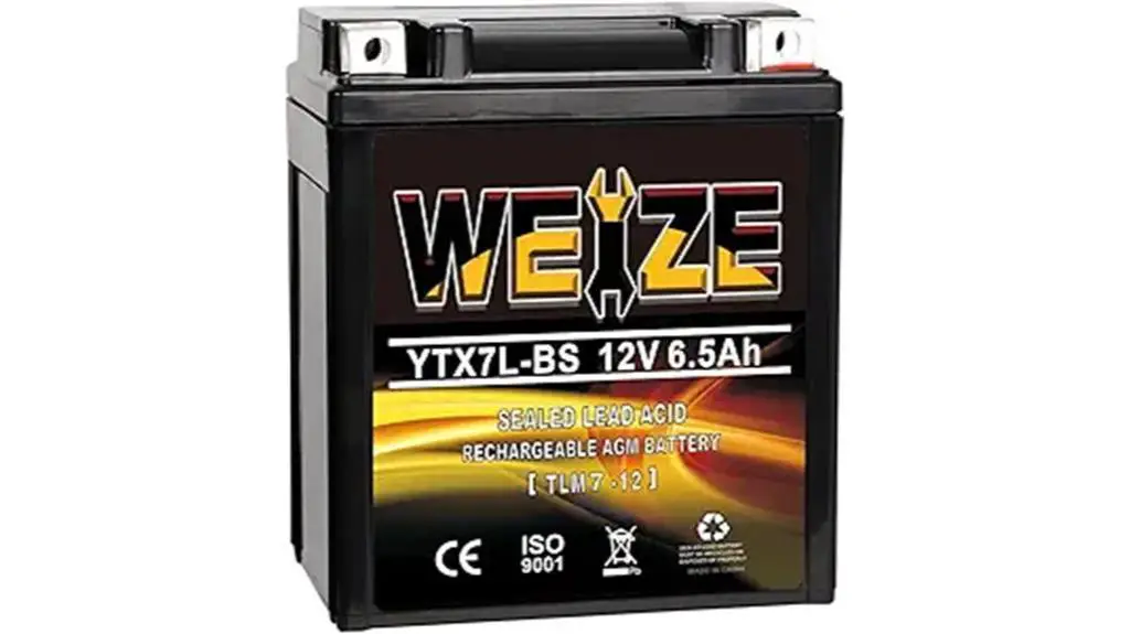 weize ytx7l bs battery