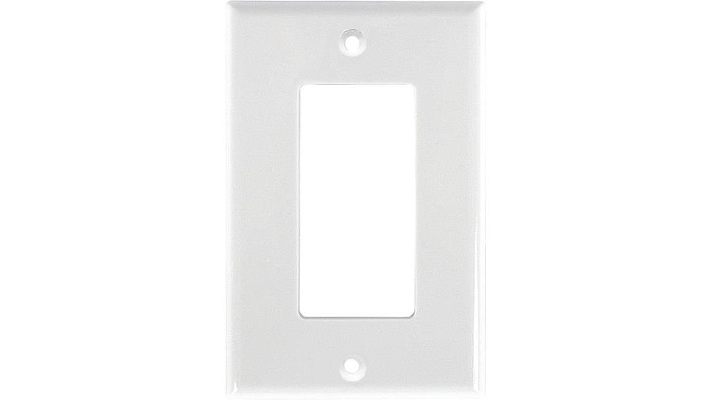 white rocker wall plate