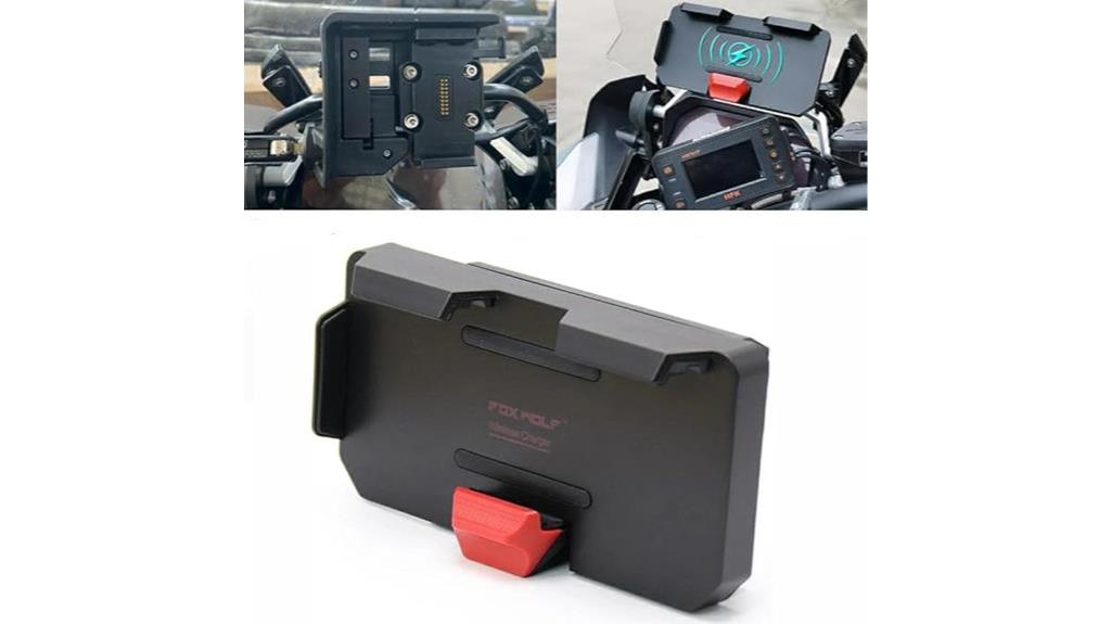 wireless charging motorcycle gps bracket