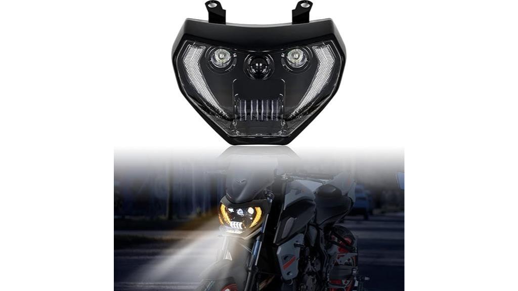 yamaha mt07 mt09 led headlight