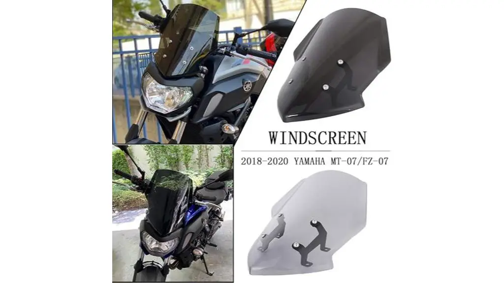 yamaha mt 07 windshield mount