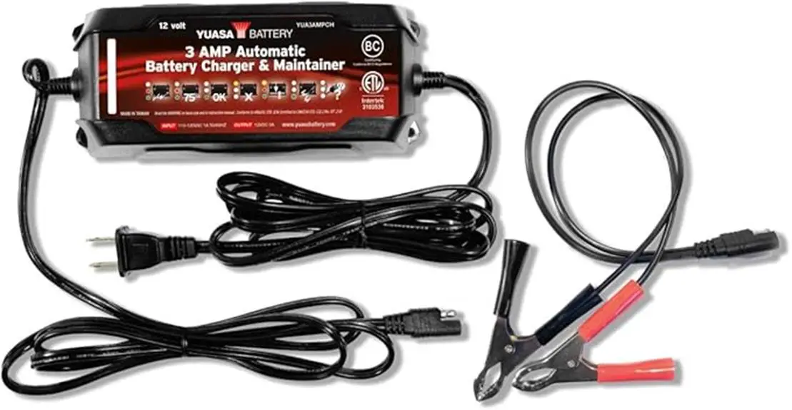 yuasa 12v battery charger