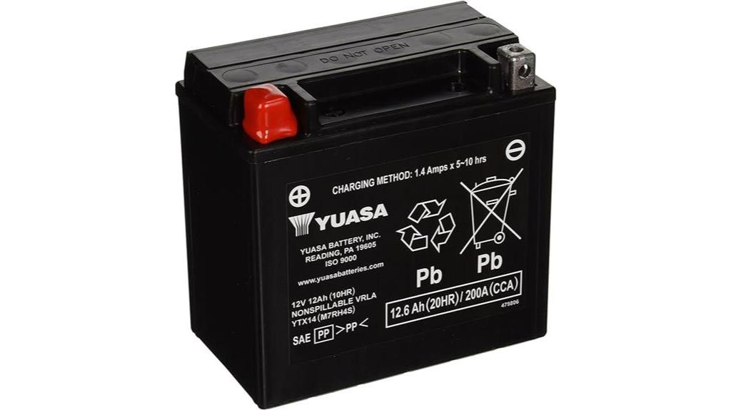 yuasa agm battery ytx14