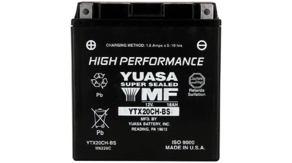 yuasa agm battery ytx20ch bs