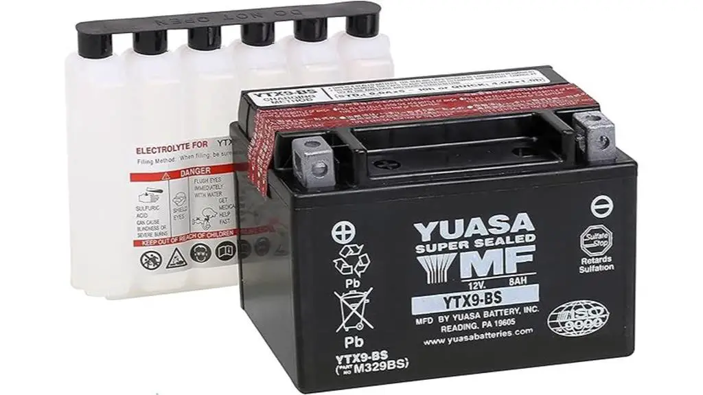 yuasa ytx9 bs agm battery