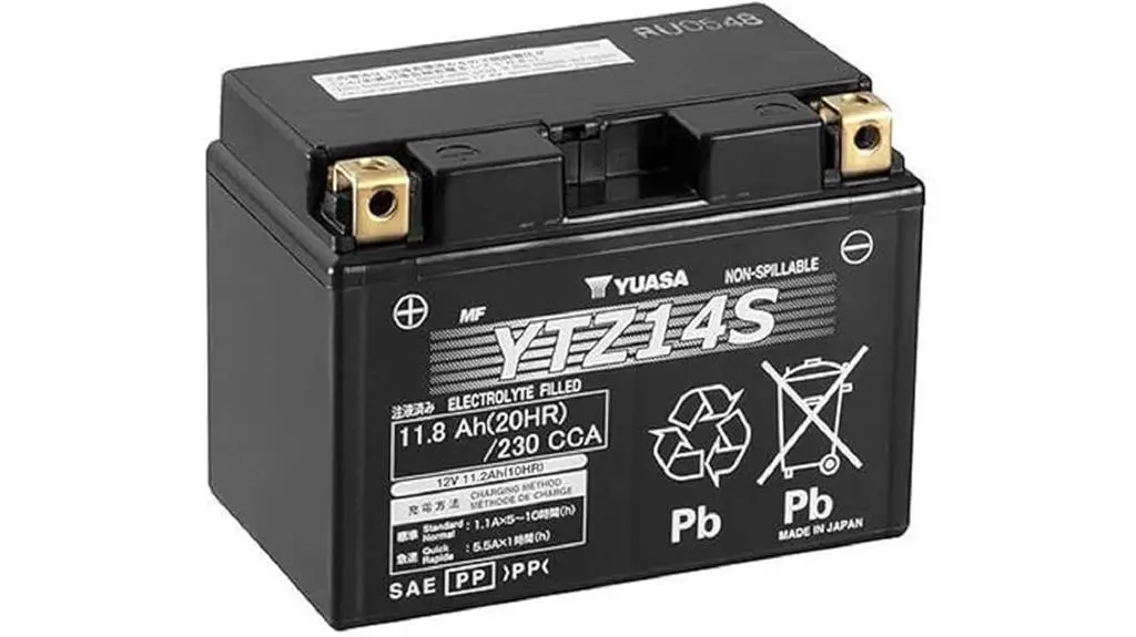 yuasa ytz14s motorcycle battery