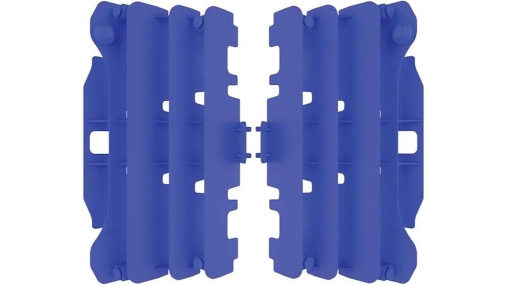 yz blue radiator louvers