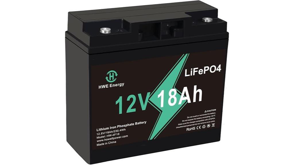 12v 18ah lithium battery