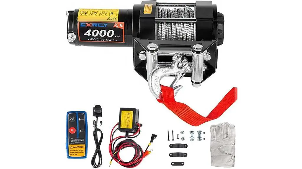 12v atv utv electric winch