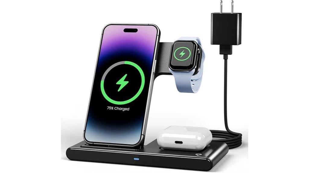 3 in 1 wireless charging station