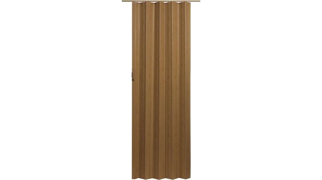 accordion folding door oak