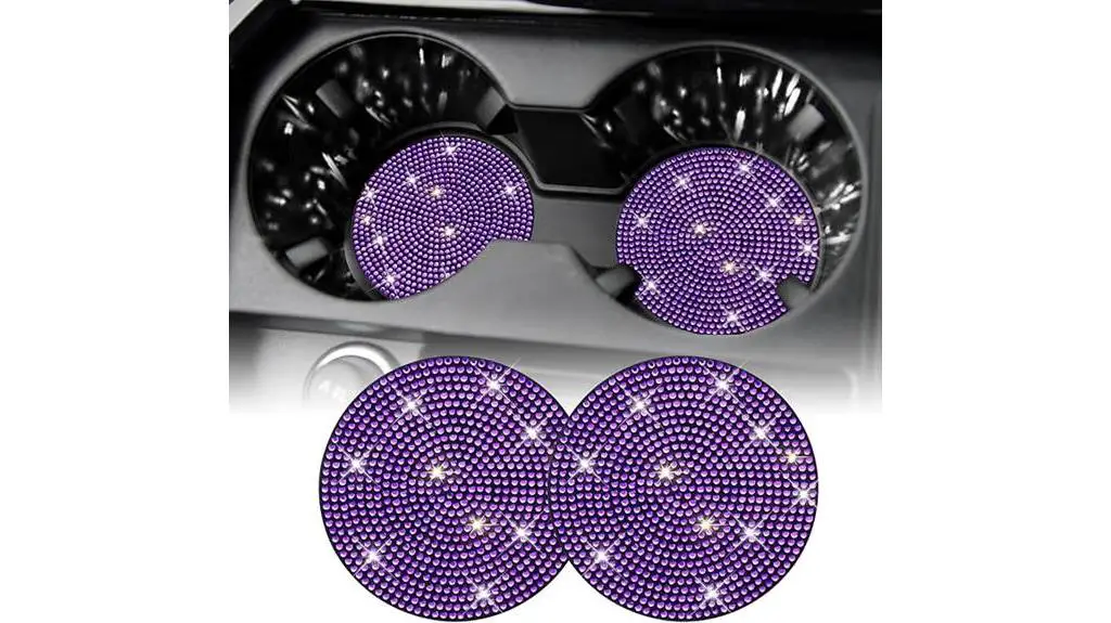 bling car cup coasters