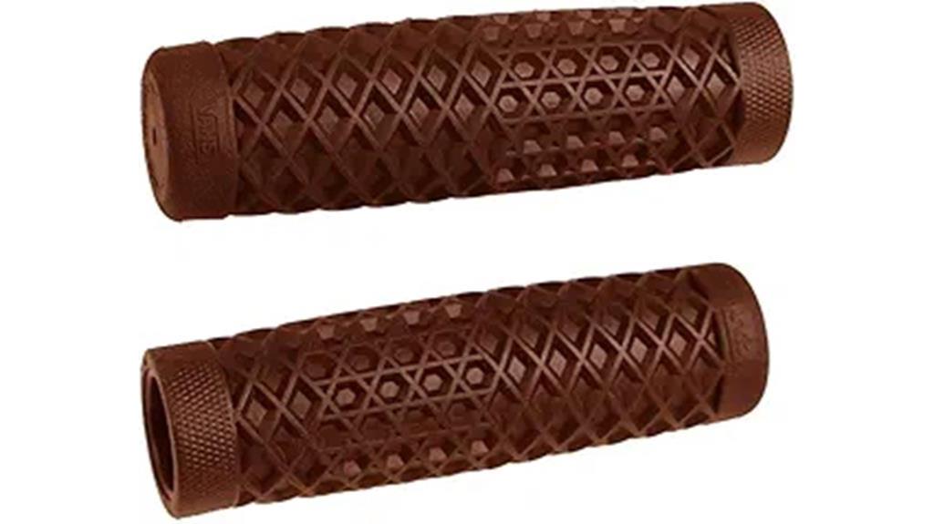 brown motorcycle hand grips