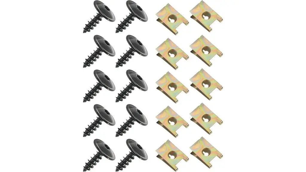 car bumper screw set