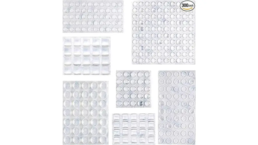 clear adhesive rubber pads