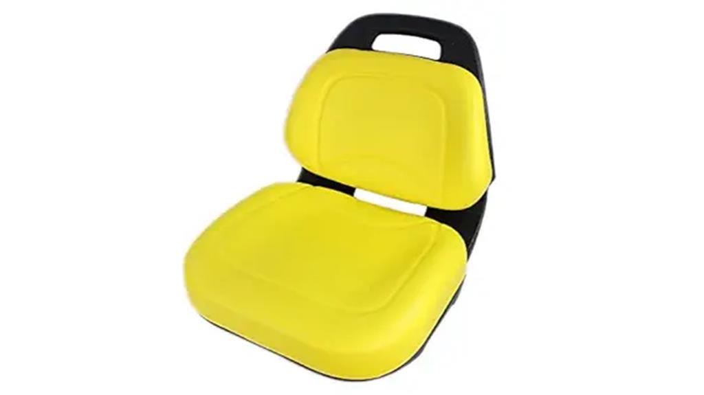 deluxe yellow john deere seat