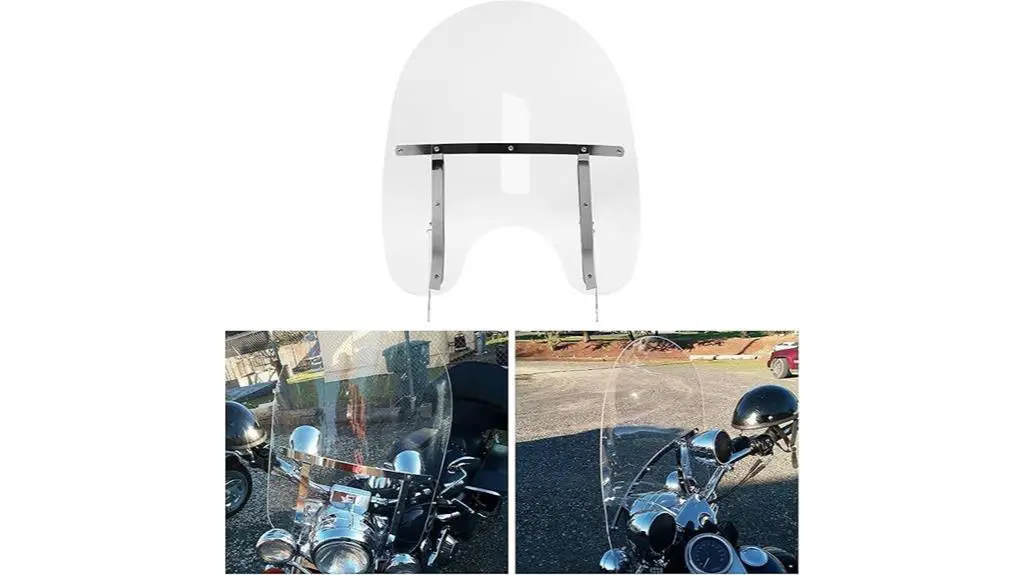 detachable windshield for harley