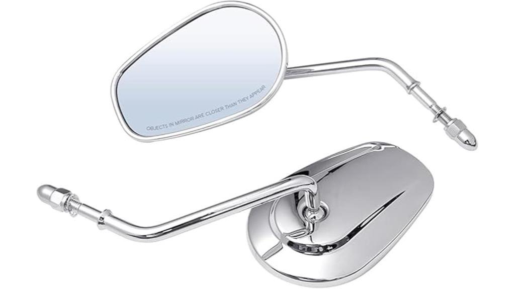 harley chrome rearview mirrors