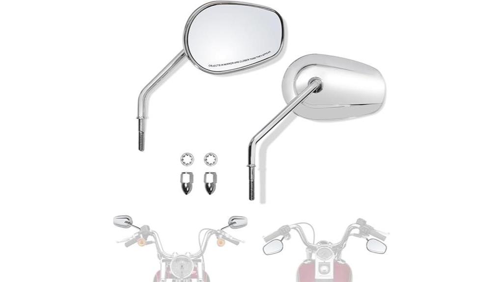 harley handlebar mount mirrors