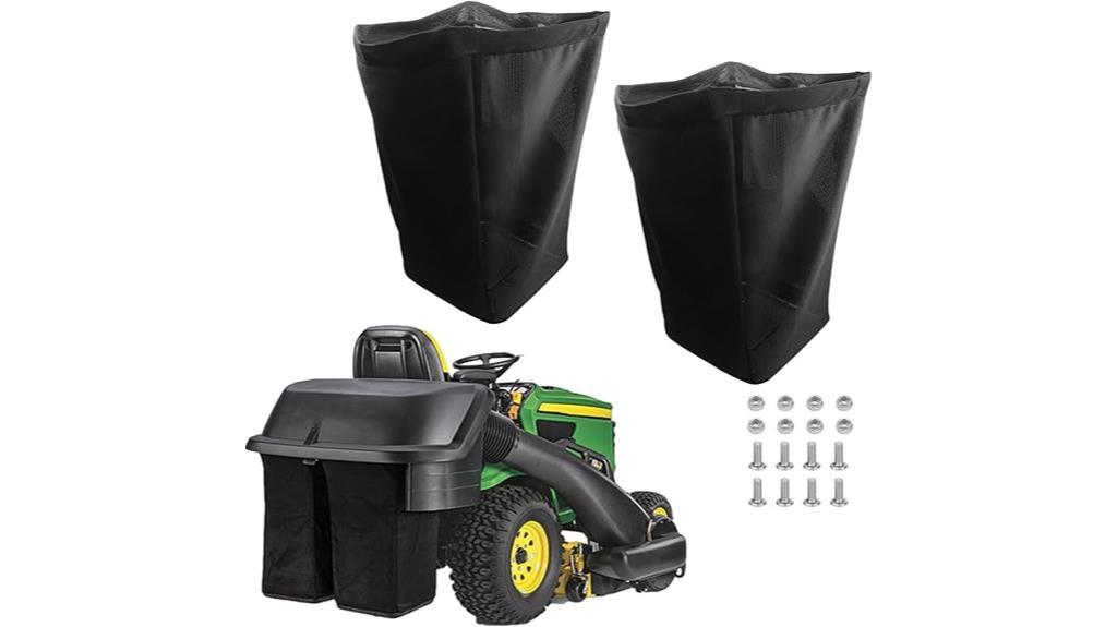 john deere grass bag set