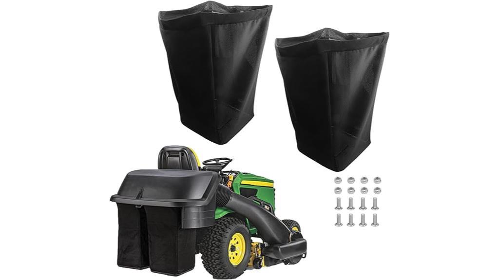 john deere grass bag set