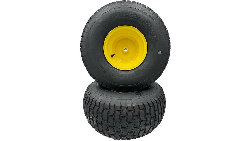 lawn mower wheel set