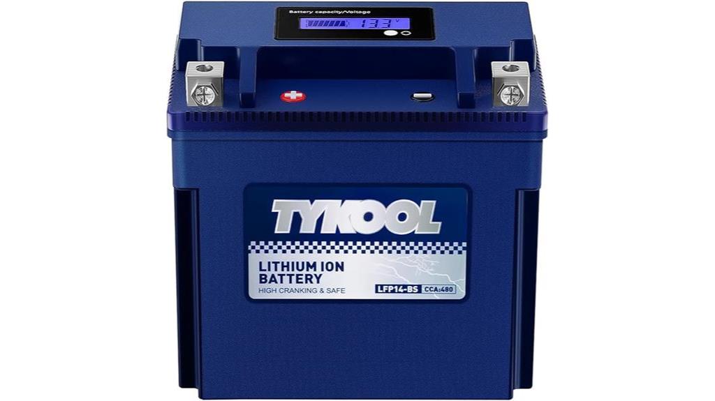 lithium motorcycle battery ytx14 bs