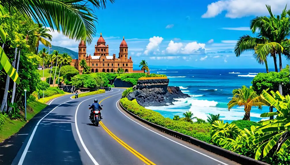 Best Motorcycle Routes Near Iolani Palace