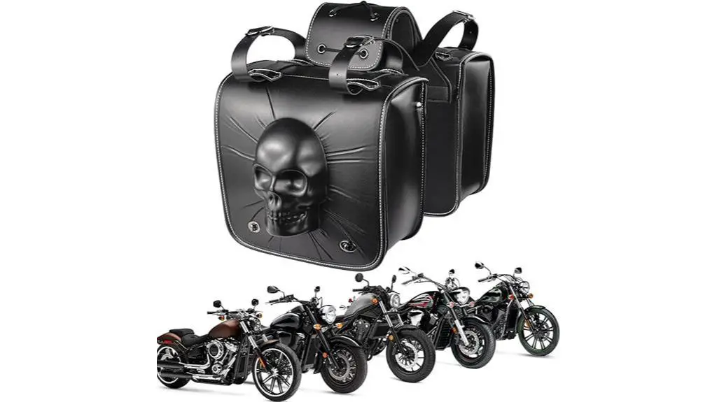 skull saddlebags for harley