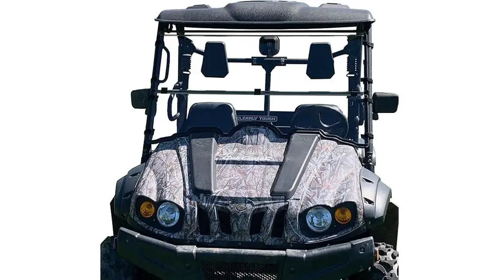 tough folding windshield cub cadet