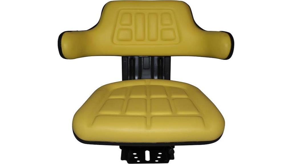 yellow tractor seat john deere